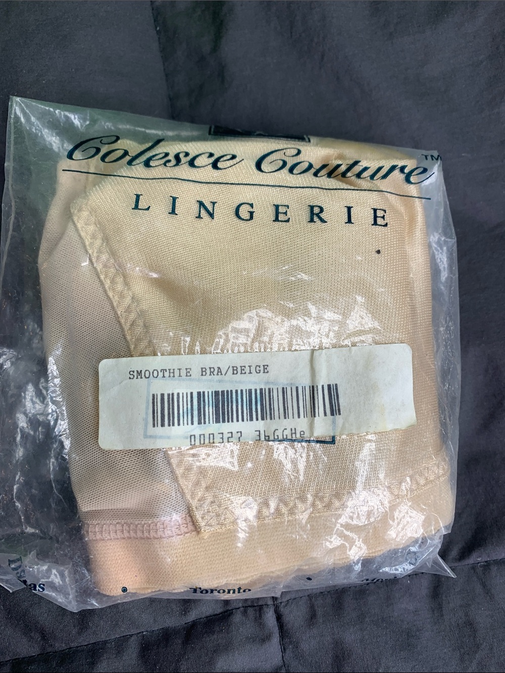 Colesce Couture Smoothie Bra - Beige 327 36GG/H Bullet Bra